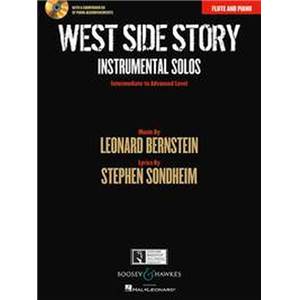 BERNSTEIN LEONARD - WEST SIDE STORY INSTRUMENTAL SOLOS + CD (10 PIECES)  - FLUTE ET PIANO