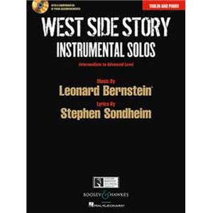 BERNSTEIN LEONARD - WEST SIDE STORY INSTRUMENTAL SOLOS + CD (10 PIECES)  - VIOLON ET PIANO
