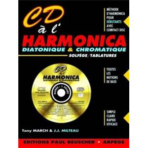 MILTEAU/MARCH - CD A  L'HARMONICA + CD - HARMONICA