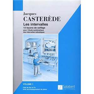 CASTEREDE JACQUES - LES INTERVALLES VOL.1 AVEC ACCOMPAGNEMENT PIANO