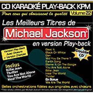 JACKSON MICHAEL - CD DOUBLE KARAOKE VOL.22 AVEC CHOEUR + VERSIONS CHANTEES