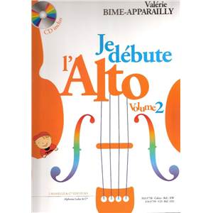 BIME-APPARAILLY VALERIE - JE DEBUTE L'ALTO VOLUME 2 + CD