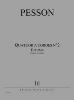 PESSON GERARD - QUATUOR A CORDES N2 BITUME - 2 VIOLONS, ALTO ET VIOLONCELLE (CONDUCTEUR ET PART)