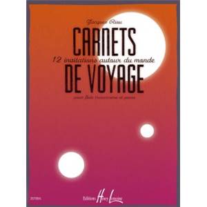 RIOU JACQUES - CARNETS DE VOYAGE - FLUTE ET PIANO