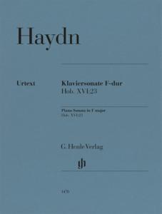 HAYDN JOSEPH - SONATE HOB.XVI:23 EN FA MAJEUR (NOUVELLE EDITION) - PIANO