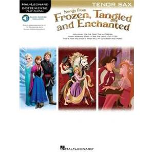 COMPILATION - INSTRUMENTAL PLAY ALONG FROZEN TANGLED SAXOPHONE TENOR + CD