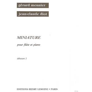 MEUNIER/DIOT - MINIATURE - FLUTE ET PIANO