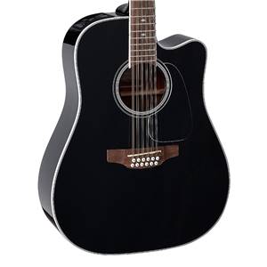 GUITARE FOLK 12 CORDES ELECTRO-ACOUSTIQUE TAKAMINE GD38CE-BLK