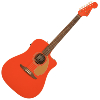 GUITARE FOLK ELECTRO-ACOUSTIQUE FENDER REDONDO PLAYER FIESTA RED