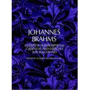 BRAHMS JOHANNES - INTEGRALE TRANSCRIPTIONS.CADENCES ET EXERCICES PIANO