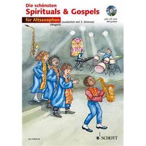 MAGOLT MARIANNE ET HANS - THE BEST OF SPIRITUALS AND GOSPELS FOR ALTO SAXOPHONE MIB (1 OU 2) + CD