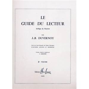 DUVERNOY JEAN BAPTISTE - GUIDE DU LECTEUR VOL.2