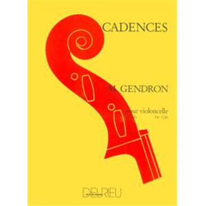 GENDRON MAURICE - CADENCES - VIOLONCELLE