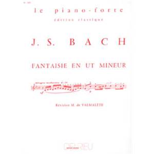 BACH JEAN SEBASTIEN - FANTAISIE EN UT MIN. - PIANO