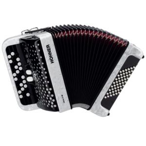 ACCORDEON BOUTONS HOHNER NOVAII 40 BLANC