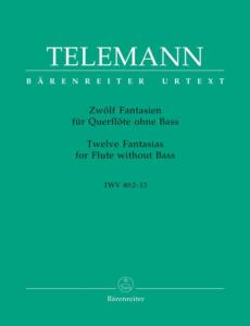 TELEMANN GEORG PHILIPP - FANTAISIES (12) TWV 40 : 2 A 13 - FLUTE TRAVERSIERE SEULE