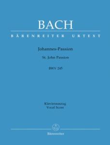 BACH JEAN SEBASTIEN - PASSION SELON SAINT-JEAN BWV 245 - CHANT/PIANO