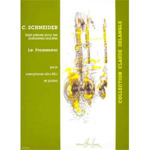 SCHNEIDER CATHERINE - LE PROMENEUR - SAXOPHONE MIB ET PIANO