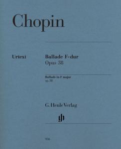 CHOPIN FREDERIC - BALLADE OP.38 EN FA MAJEUR - PIANO