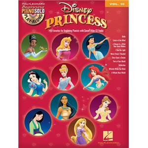 COMPILATION - BEGINNING PIANO SOLO PLAY ALONG VOL.010 DISNEY PRINCESS + CD