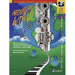 DURAN ELENA - AROUND THE WORLD + CD FLUTE/PIANO