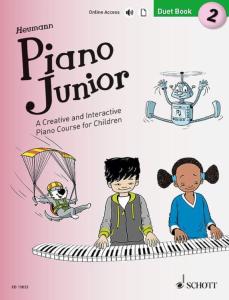 HEUMANN HANS GUNTER - PIANO JUNIOR : DUET BOOK 2 +ONLINE ACCESS - PIANO A 4 MAINS