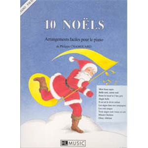 CHAMOUARD PHILIPPE - NOELS (10) - PIANO