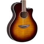 GUITARE FOLK ELECTRO-ACOUSTIQUE YAMAHA APX 600 FM TBS TOBACCO BROWN SUNBURST