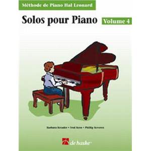 COMPILATION - METHODE DE PIANO HAL LEONARD SOLOS POUR PIANO VOL.4