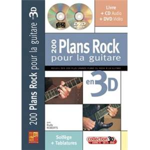 ROBERT RUDY - 200 PLANS ROCK POUR LA GUITARE EN 3D + CD + DVD