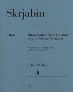 SCRIABINE ALEXANDRE - SONATE No2 OP.19 EN SOL# MINEUR (SONATE-FANTAISIE) - PIANO