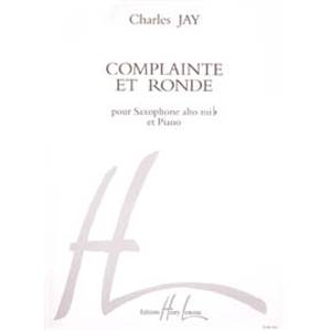 JAY CHARLES - COMPLAINTE ET RONDE - SAXOPHONE MIB ET PIANO