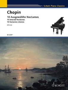 CHOPIN FREDERIC - 10 NOCTURNES CHOISIS - PIANO