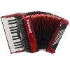 ACCORDEON PIANO HOHNER BRAVO II 48 ROUGE