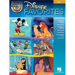 DISNEY - BEGINNING PIANO SOLO PLAY ALONG VOL.001 DISNEY FAVORITES + CD