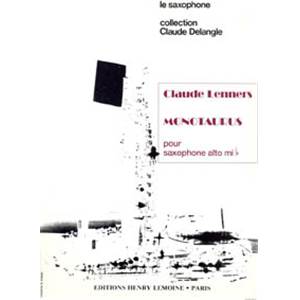 LENNERS CLAUDE - MONOTAURUS - SAXOPHONE ALTO SOLO