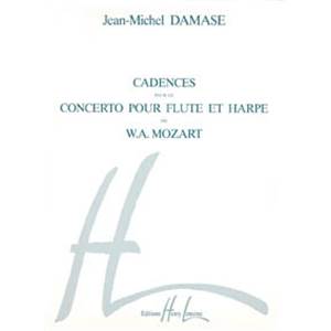 JEAN-MICHEL DAMASE - CADENCES DU CONCERTO POUR FLUTE ET HARPE DE MOZART - FLUTE ET HARPE