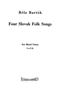 BARTOK BELA - LIEDER (4) SLOVAQUES - VOCAL SCORE