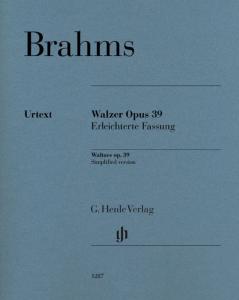 BRAHMS JOHANNES - VALSES OP.39 VERSION SIMPLIFIEE PAR LE COMPOSITEUR - PIANO