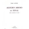 LANTIER PIERRE - ALLEGRO ARIOSO ET FINAL - SAXOPHONE ET PIANO