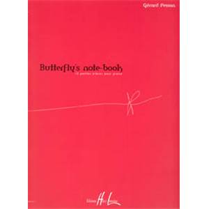 PESSON GERARD - BUTTERFLY'S NOTE BOOK - PIANO