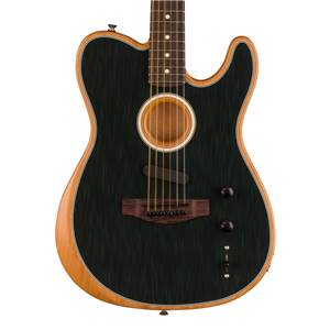 GUITARE ELECTRO ACOUSTIQUE FENDER ACOUSTASONIC PLAYER TELECASTER BRUSHED BLACK