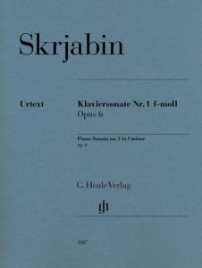 SCRIABINE ALEXANDRE - SONATE No1 OP.6 EN FA MINEUR - PIANO