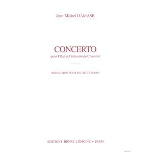 DAMASE JEAN-MICHEL - CONCERTO POUR FLUTE ET ORCHESTRE DE CHAMBRE - FLUTE ET PIANO (REDUCTION)