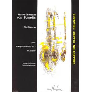 PARADIS MT VON - SICILIENNE - SAXOPHONE MIB ET PIANO