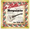 JEU DE CORDES REQUINTO MEXICAIN - NYLON NOIR / FILE ARGENT LABELLA RQ80