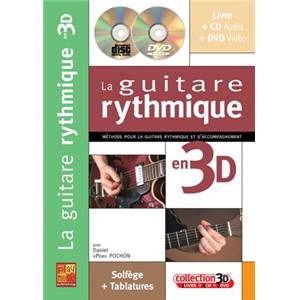 POCHON DANIEL POX - GUITARE RYTHMIQUE EN 3D METHODE DE GUITARE + CD + DVD