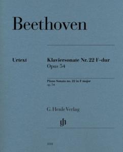 BEETHOVEN - SONATE No22 OP.54 EN FA MAJEUR - PIANO