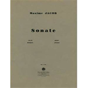 JACOB MAXIME - SONATE EN SI MAJEUR - PIANO