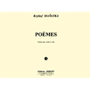 MARATKA KRYSTOF - POEMES - VIOLON ET ALTO